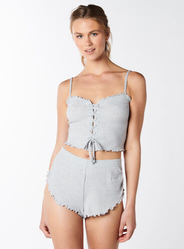Pointelle cami and shorts set