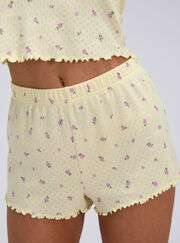 Meadow floral pointelle short pyjama set