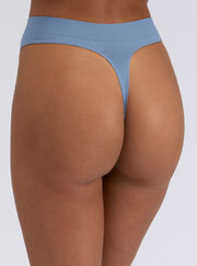 3 pack high leg seamfree thongs