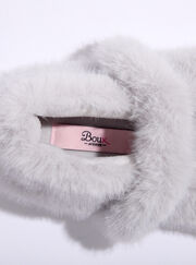 Fluffy ballet pump slippers