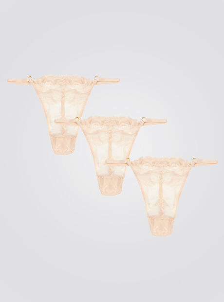 3 pack Cora lace tanga g-string thongs