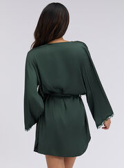 Kaya satin short robe