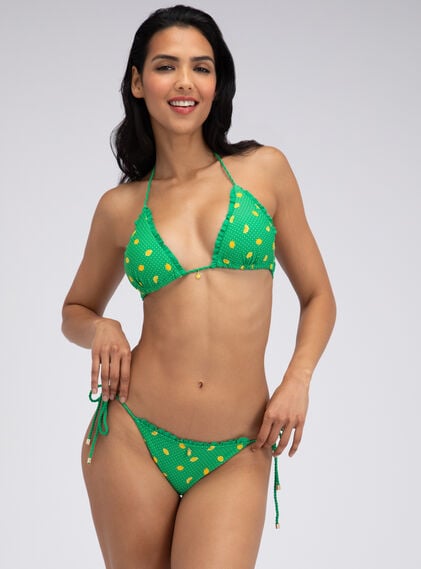 Ithaca lemon triangle bikini top