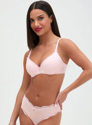Lydia cotton plunge t-shirt bra