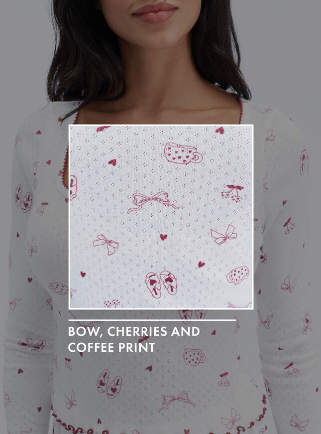 Self-care pointelle short pyjama set