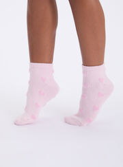 2 pack Dalmatian knitted trainer socks