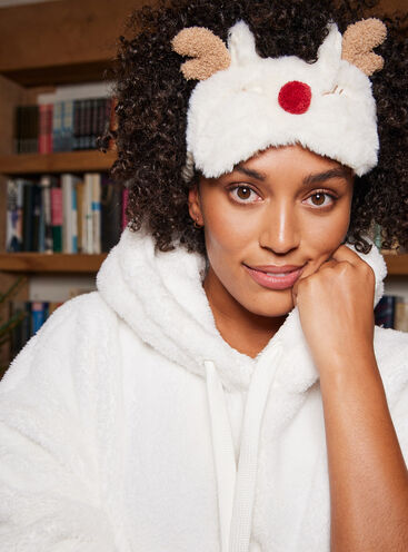 Fluffy reindeer eyemask