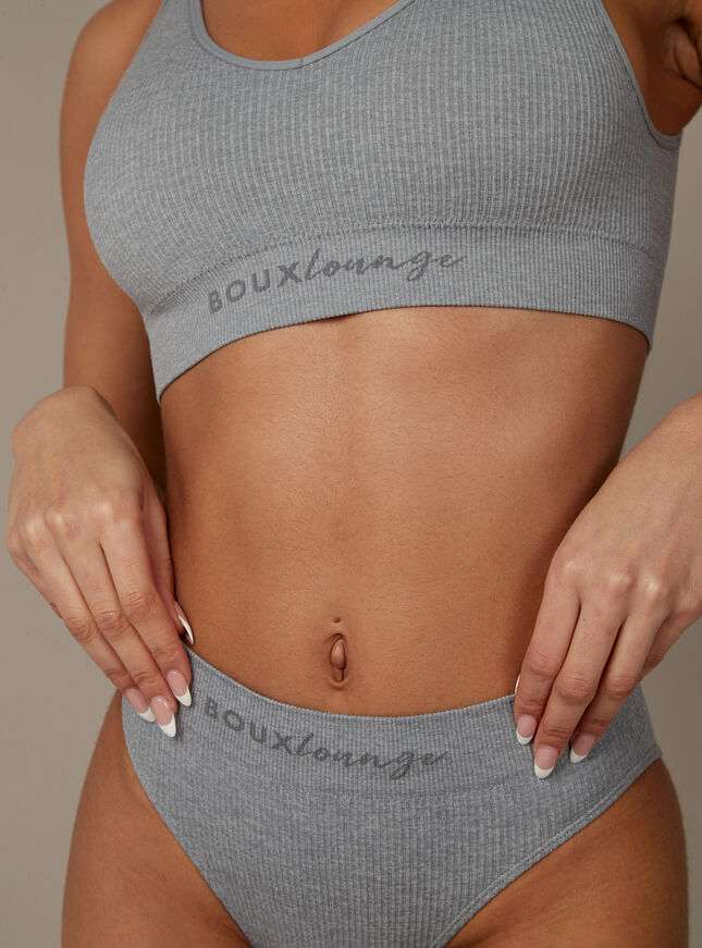 Ribbed seamless lounge briefs