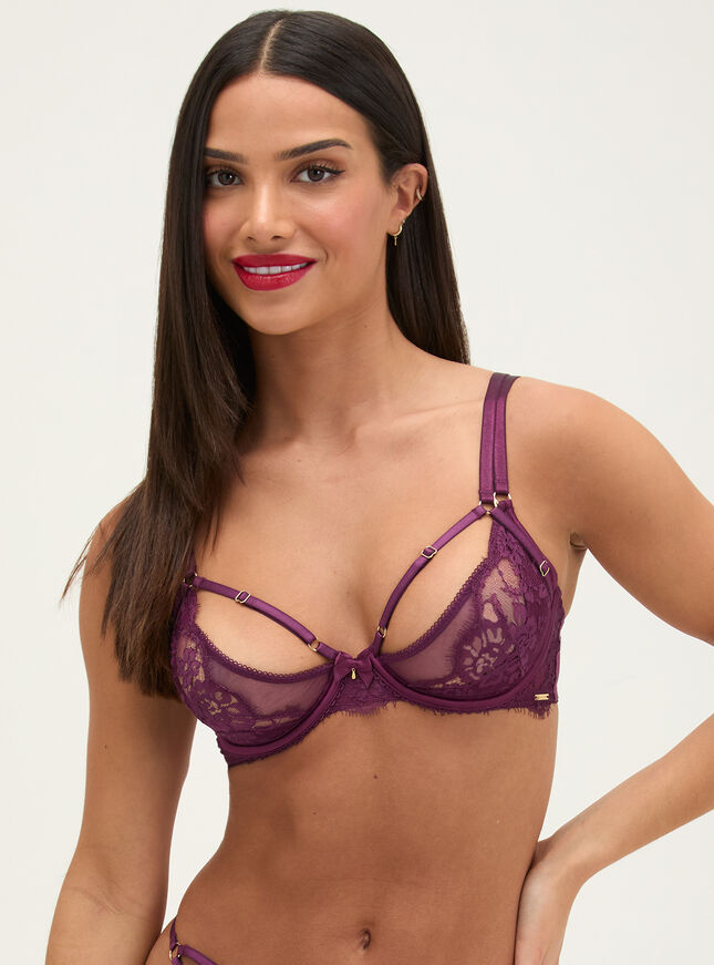 Mila lace balconette bra