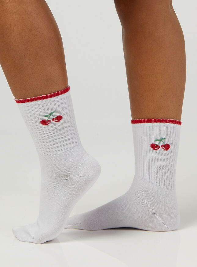 3 pack motif ankle socks