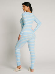 Stripe henley and leggings pyjama set