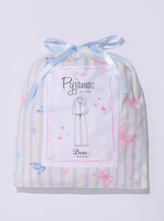 Kids' butterfly fleece pyjamas in a bag