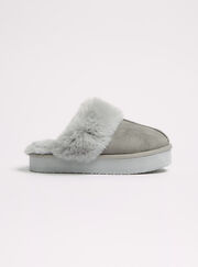 Platform mule slippers