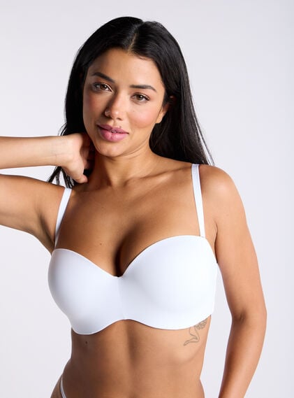 Strapless microfibre multiway bra