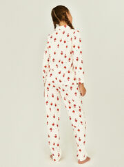 Kids fleece robin pyjamas in a bag