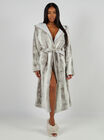 Fluffy animal long dressing gown