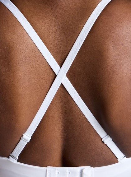 Strapless microfibre multiway bra