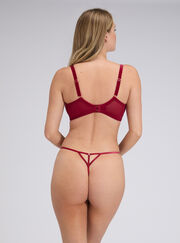 Demi embroidered thong