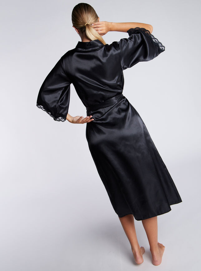 Amelia satin midi robe