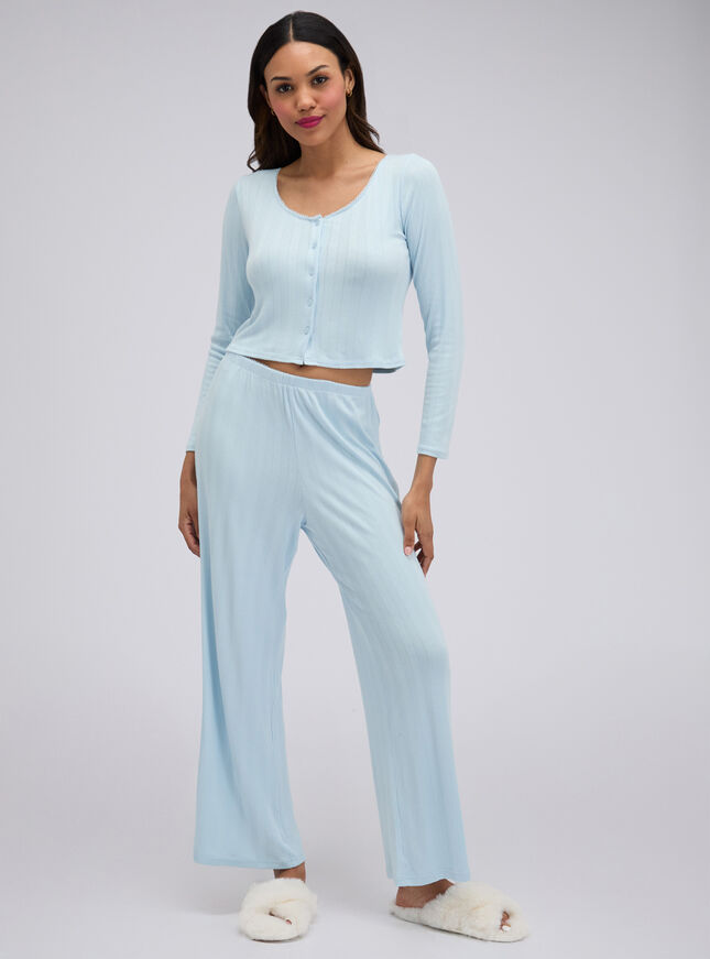 Pointelle cardigan