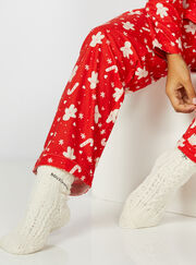 Boux lounge cable knit socks