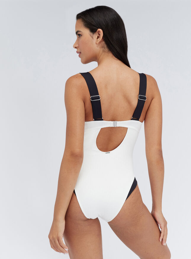 Rivoli monochrome swimsuit