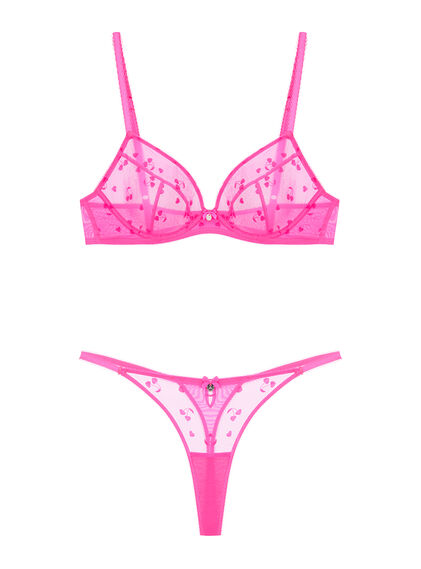 Boux Avenue Macy plunge bra - Blush Pink - 36E, £18.00