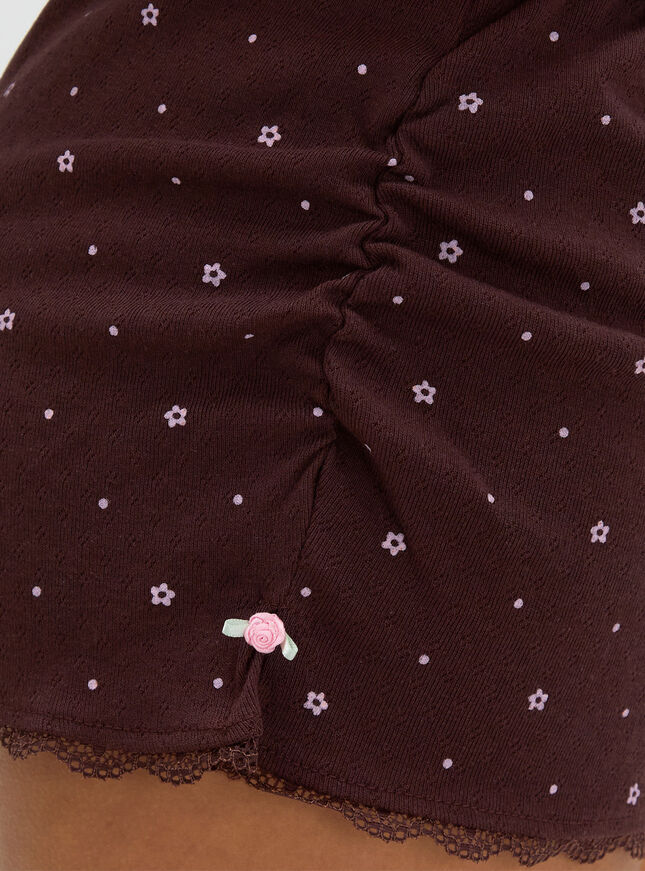 Daisy pointelle short pyjama set