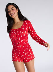 Christmas soft touch playsuit