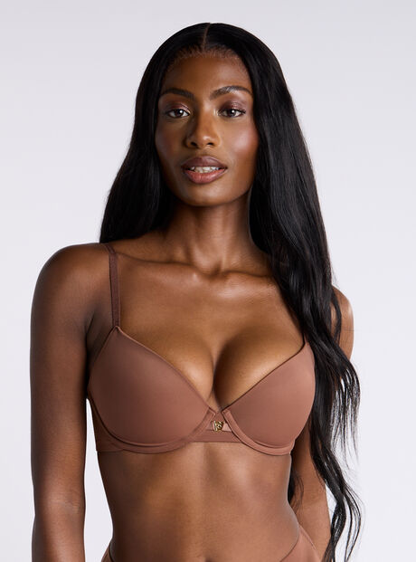 Ultra light microfibre plunge t-shirt bra