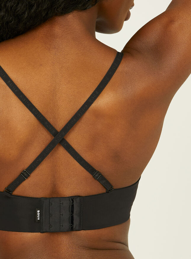 Strapless microfibre multiway bra
