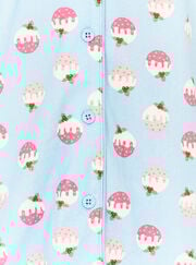 Kids fleece pudding pyjamas in a bag