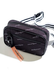 Boux Sport print stripe bum bag