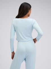 Pointelle cardigan