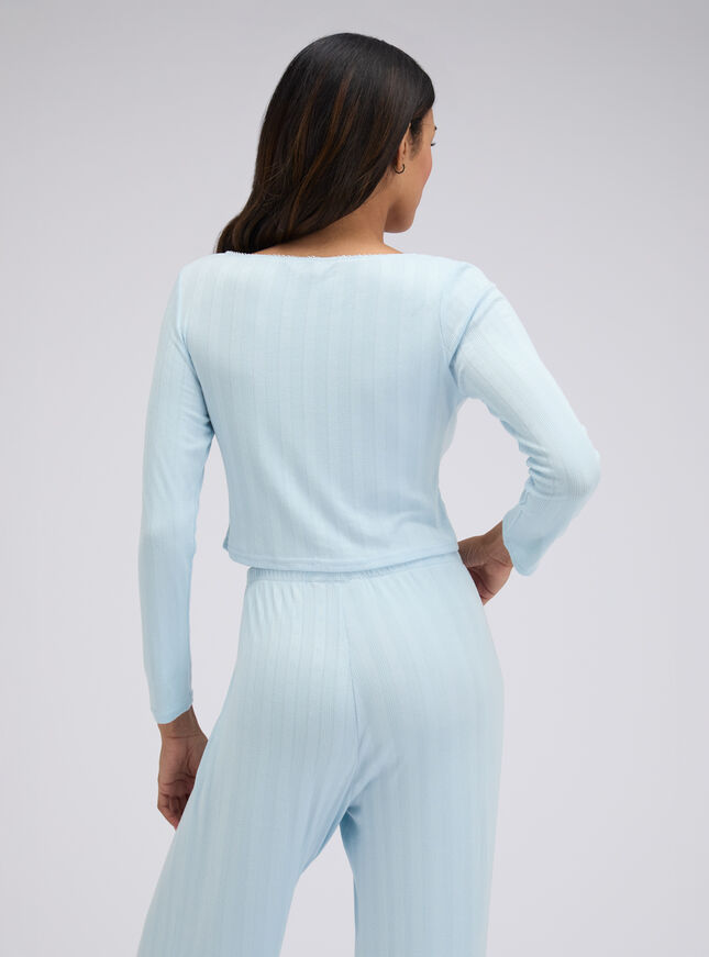 Pointelle cardigan