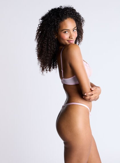 Annabella sheer balconette bra