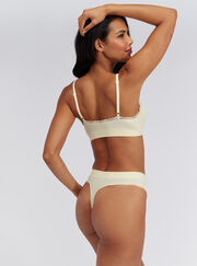 Lace seamless thong