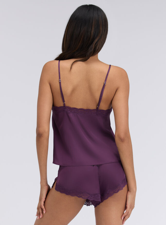 Daisy satin short cami set