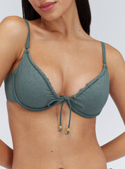 Ibiza sparkle plunge bikini top