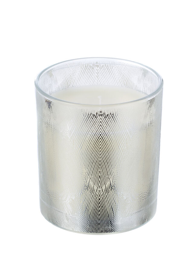 White chiffon candle