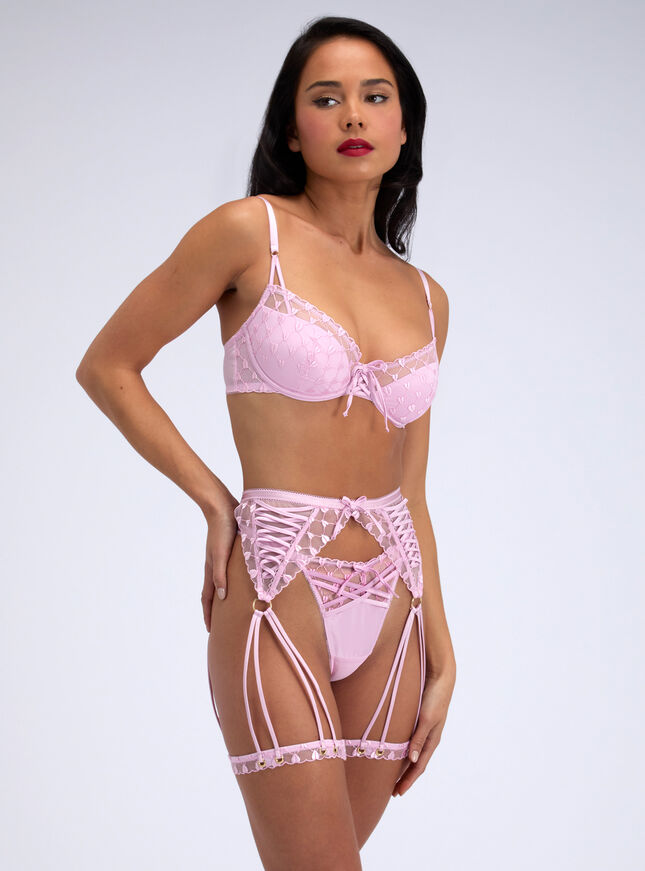 Della embroidered leg harness