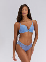 Mollie lace padded plunge bra