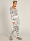 Fairisle wrap top and leggings pyjama set