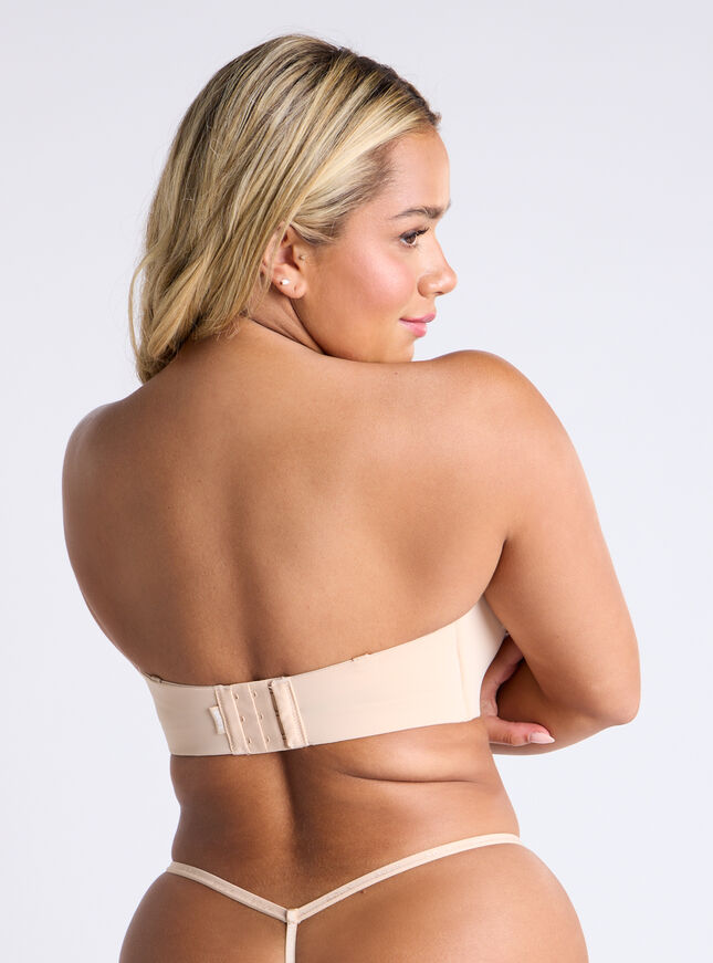 Strapless microfibre multiway bra