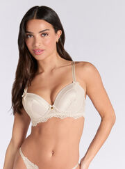 Betsy satin plunge bra
