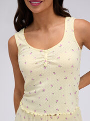 Meadow floral pointelle short pyjama set