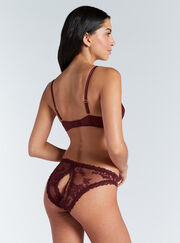 Carissa lace crotchless & bumless briefs