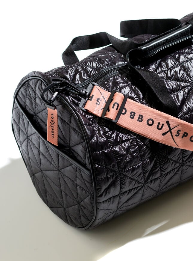 Boux Sport black high shine duffle bag