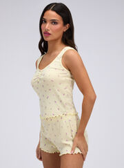 Meadow floral pointelle short pyjama set
