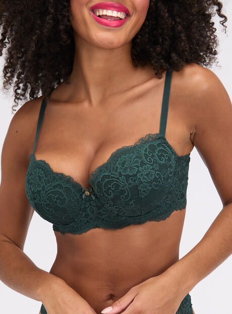 Emma lace balconette bra